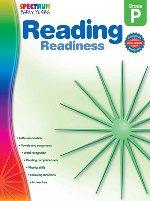 cover image of Reading Readiness, Grade PK